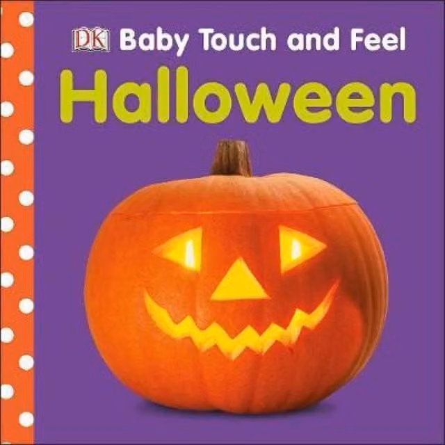 DK Baby Touch and Feel Halloween Board Book in Multicolour, Black and Purple