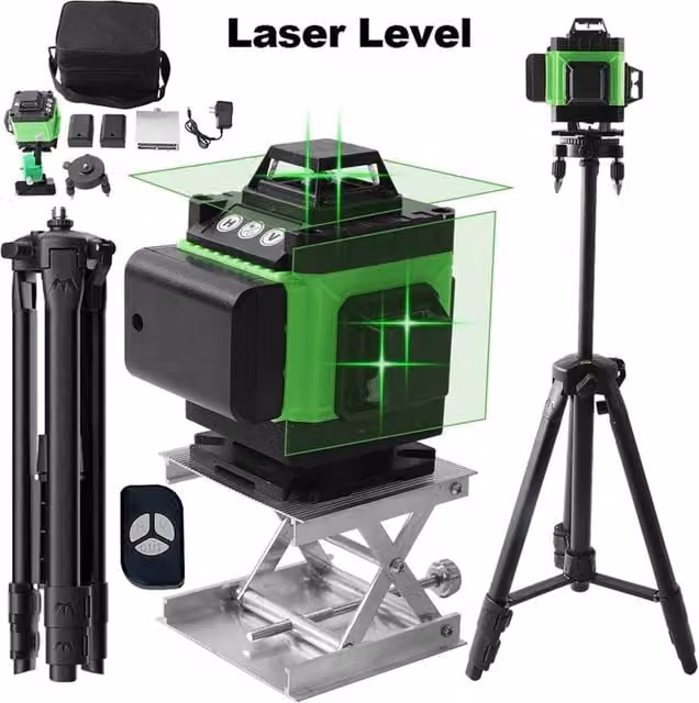 Nordara 4D 16 Lines Green Laser Level W: 1000 cm, D: 52 cm, H: 52 cm