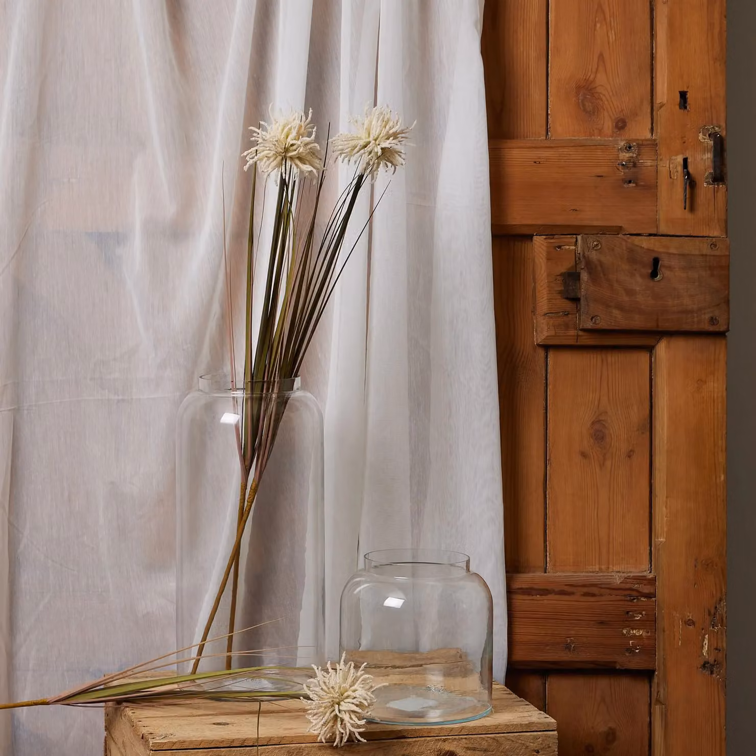 Hill Interiors Aster Spider Chrysanthemum Artificial Flower in Cream and Beige – 2