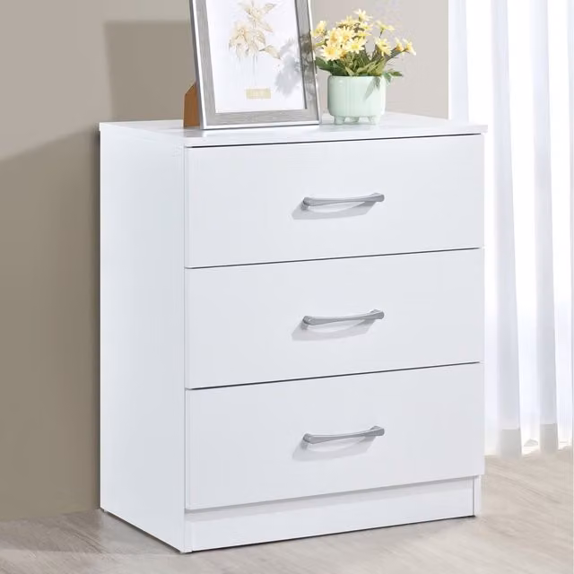Swish Furniture Highbury 3 Drawer Chest in White