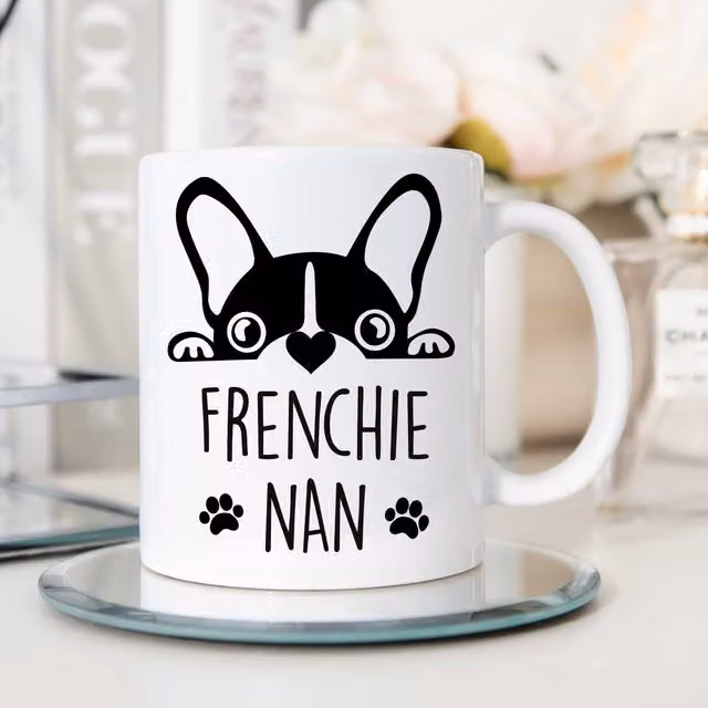60 Second Makeover Frenchie Nan Ceramic Mug in White