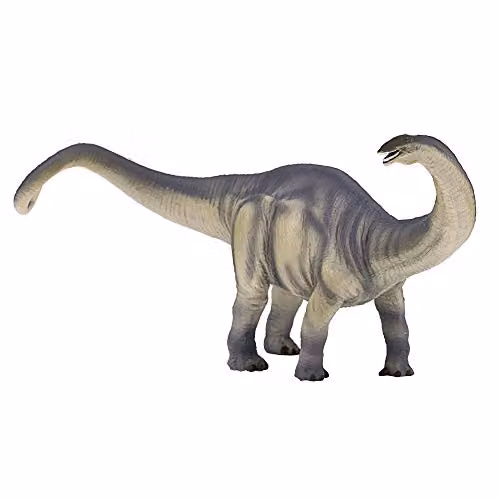 MOJO Deluxe Brontosaurus Prehistoric Dinosaur Model Toy Figure, Grey, Prehistoric Life Collection