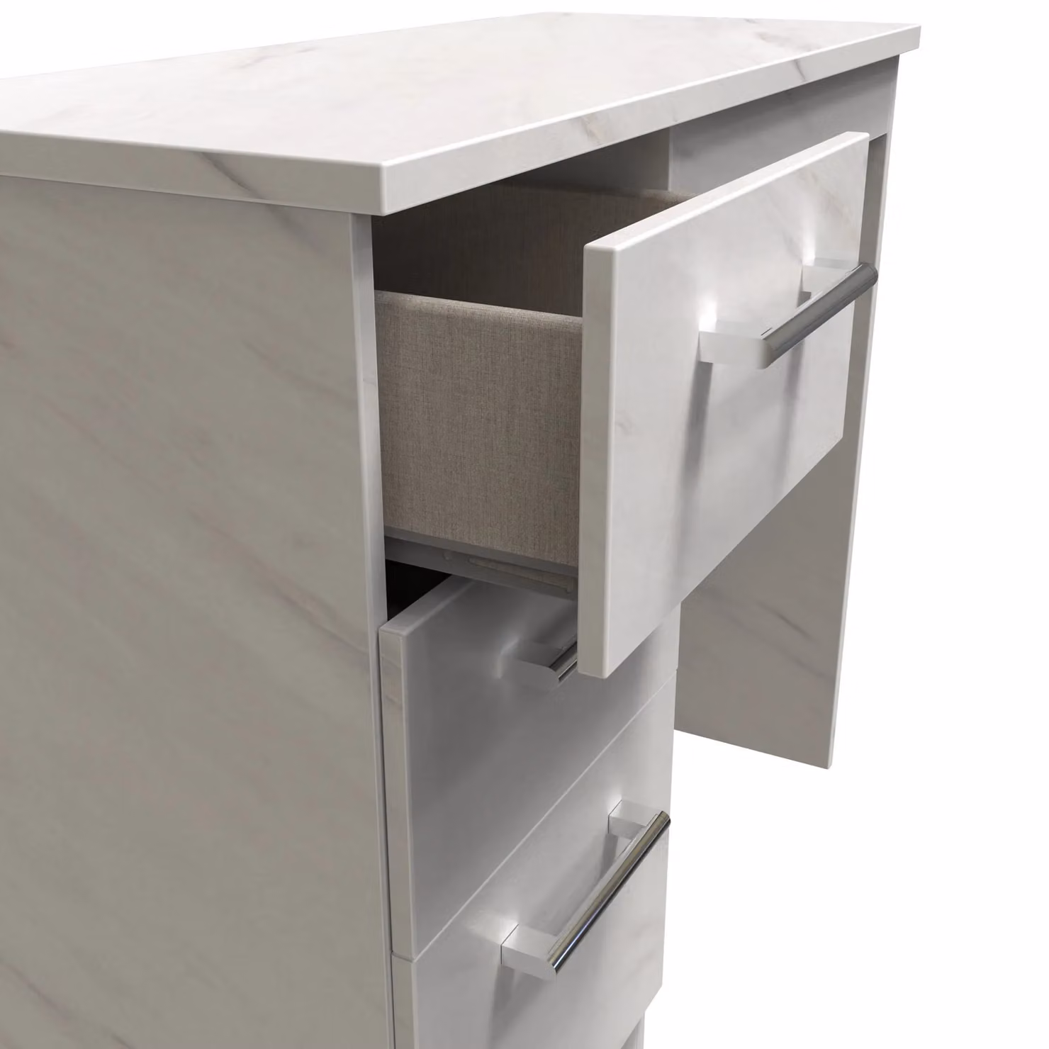 Ready Assembled 2 U Cornwall 3 Drawer Vanity in Off-White – 2