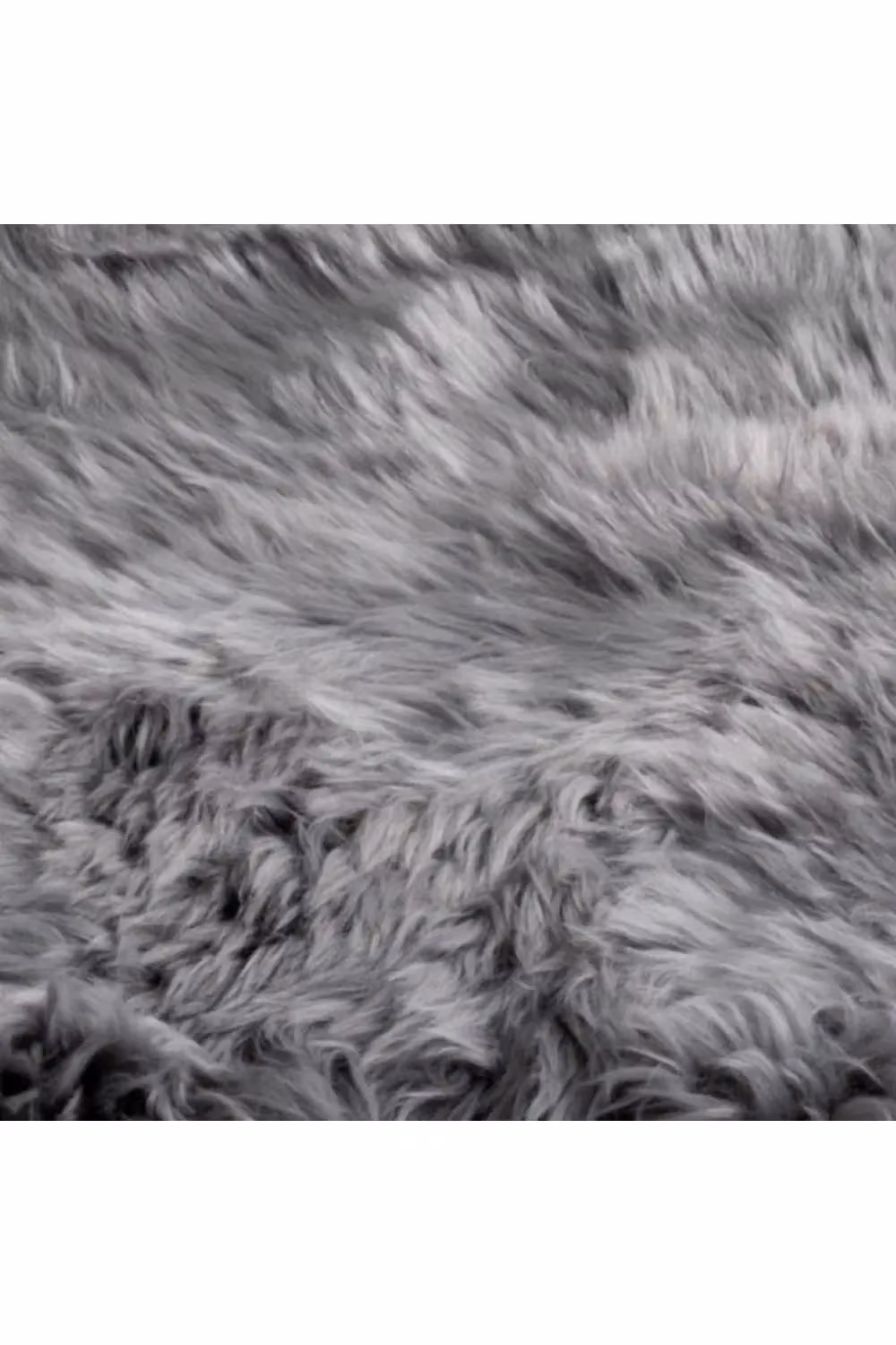 Native Natural Grey Sheepskin Rug, W: 60 cm, L: 120 cm – 2