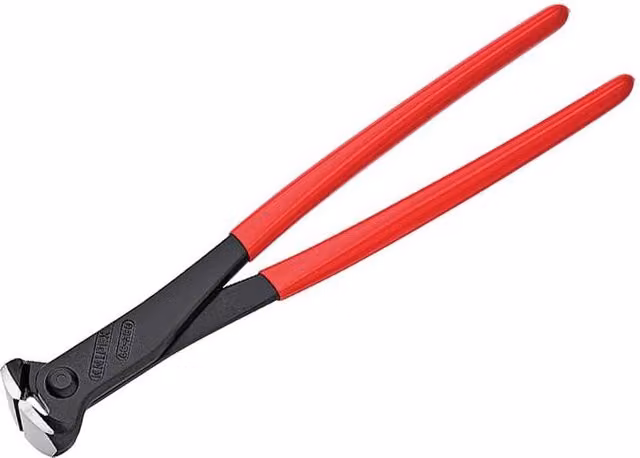 Knipex End Cutting Nippers with PVC Grip in Red, 280 mm