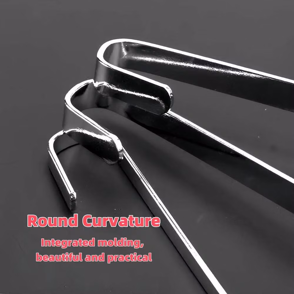 KORVIXA 10-Piece Stainless Steel Metal Over Door Hooks for Clothes, Coats and Robes in Silver – 3