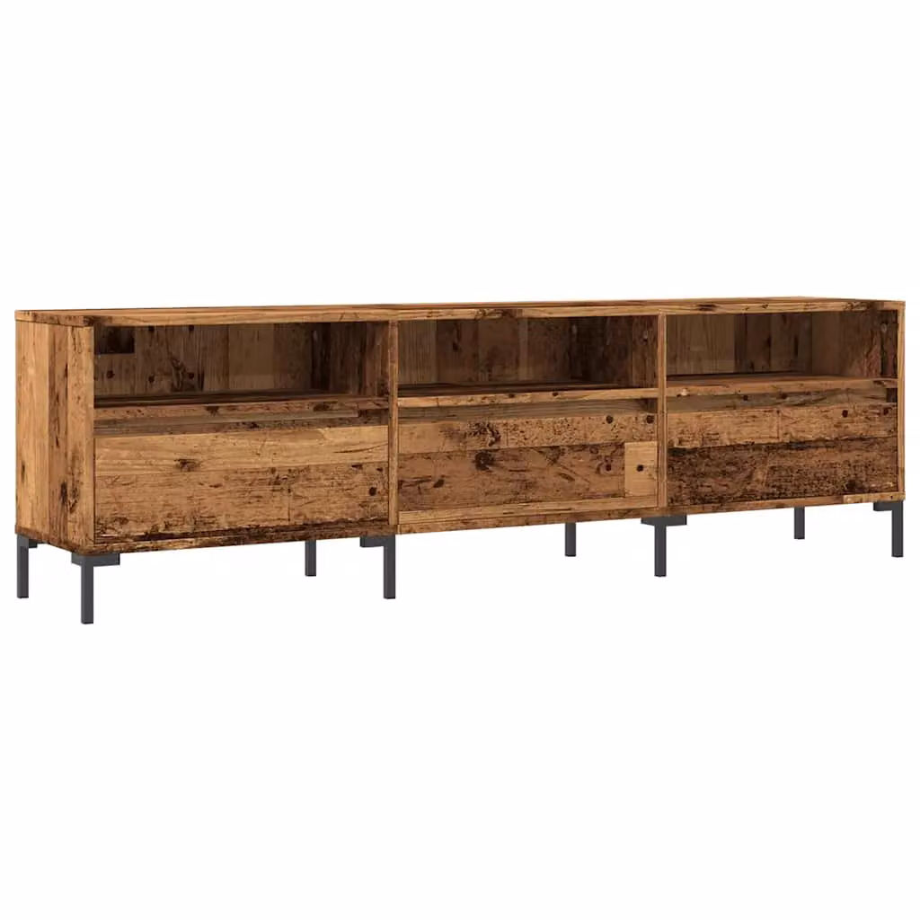 Berkfield Home Industrial TV Cabinet in Brown, W/D/H: 150 x 30 x 44.5 cm – 2