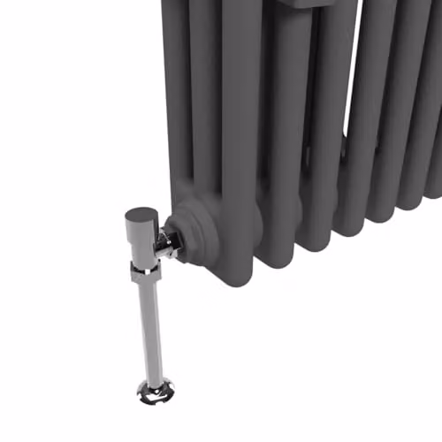 Lux Heat Anthracite Grey Vertical 3 Column Traditional Steel Radiator, H: 180 cm, W: 38 cm – 4