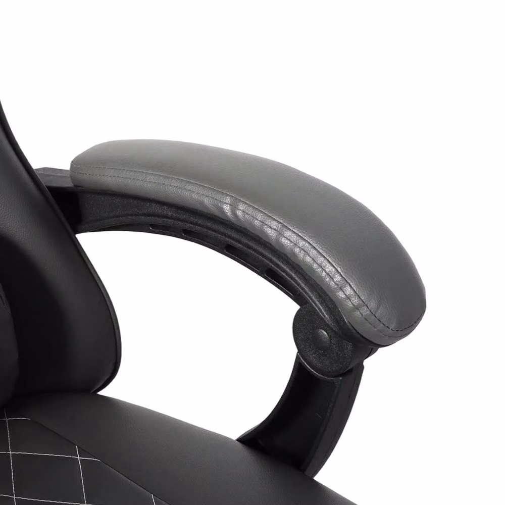 Levede Ergonomic Gaming Chair in Grey with Headrest, Adjustable Lumbar Support and Footrest – 5