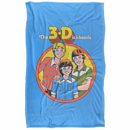 Steven Rhodes Multicolour 3D Silky Touch Super Soft Fleece Throw Blanket W/D: 91 x 147 cm – 4