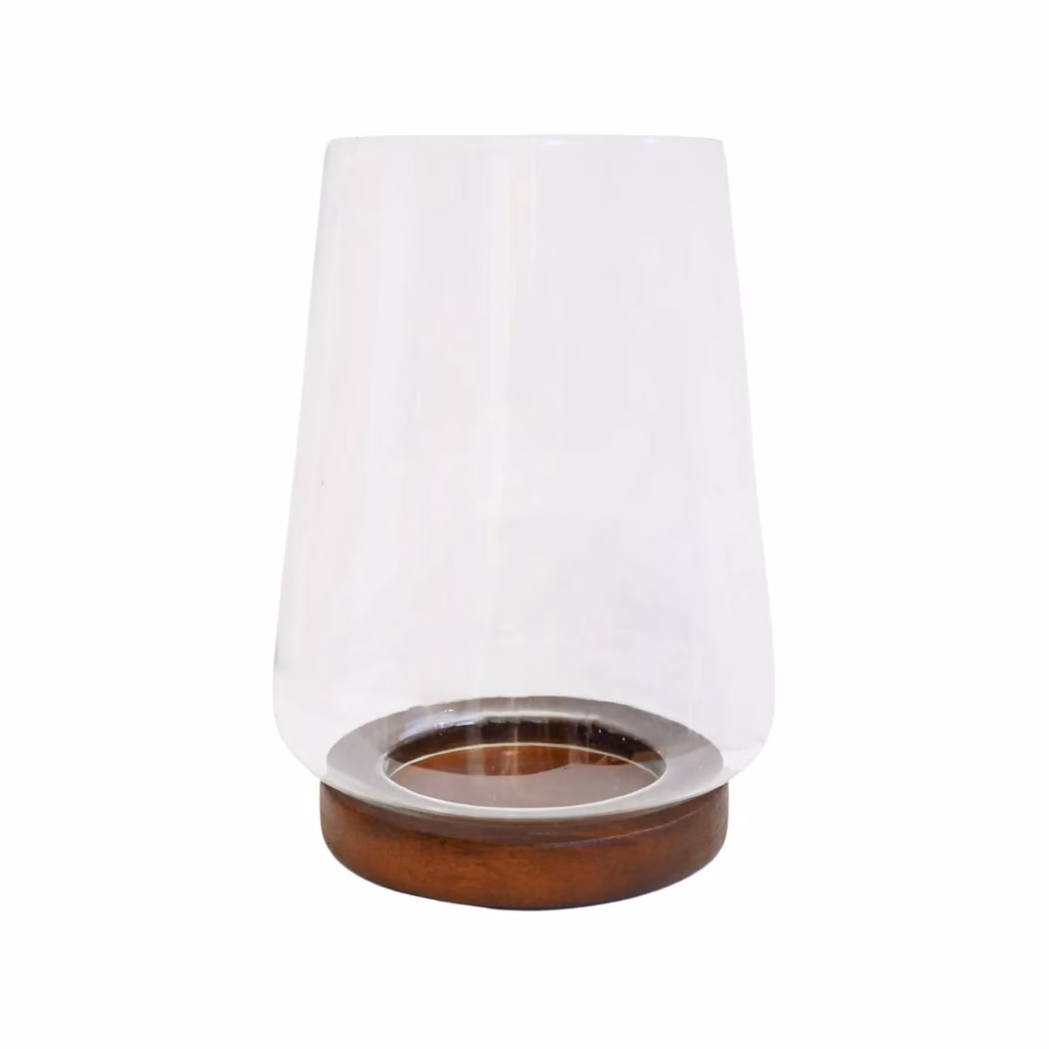 Ivyline Harvey Walnut Cylinder Lantern, Brown, H: 28.5 cm, D: 21 cm – 2