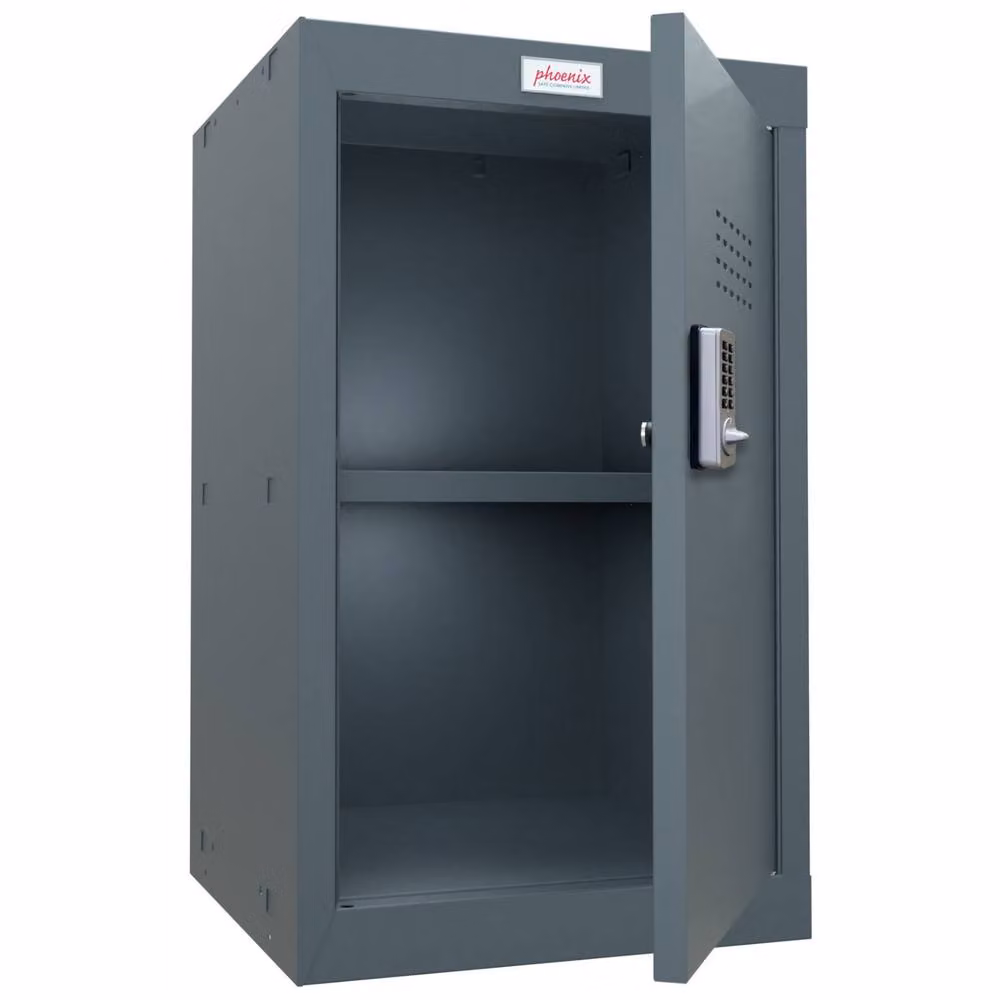 Phoenix Safe Company Grey Cube Locker CL0644AAE with Electronic Lock and Hinged Doors – 2