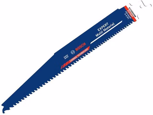 Bosch Expert Multi Material Carbide Tipped Jigsaw Blade, Steel, Blue, 225 mm