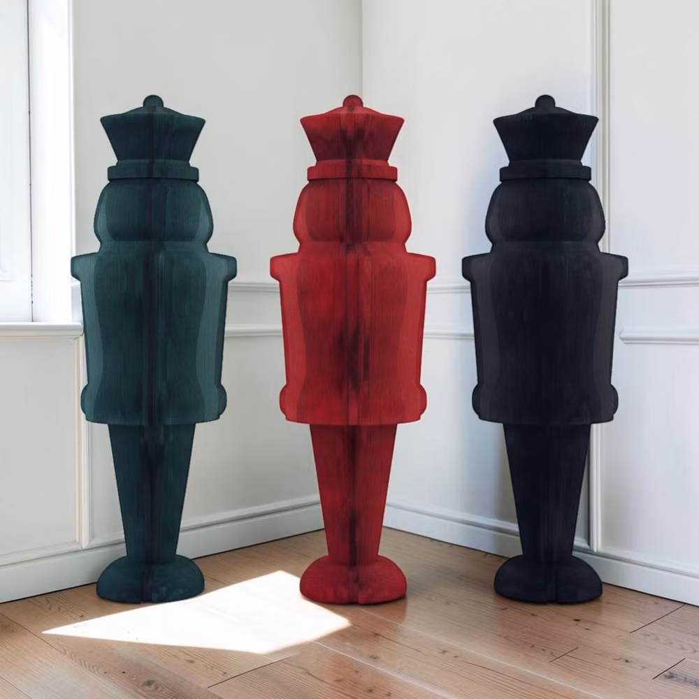 Four Candle Green Paper Nutcracker Christmas Decoration, Height: 100 cm – 2