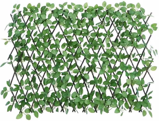 Berkfield Home Artificial Ivy Trellis Expandable Hedge, 5 Pieces, Green