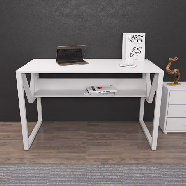 Decorotika Lona Computer Desk in White
