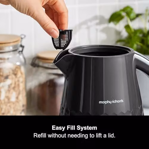 Morphy Richards Hive Jug Kettle, 1.5 l, Black, with Limescale Filter – 9