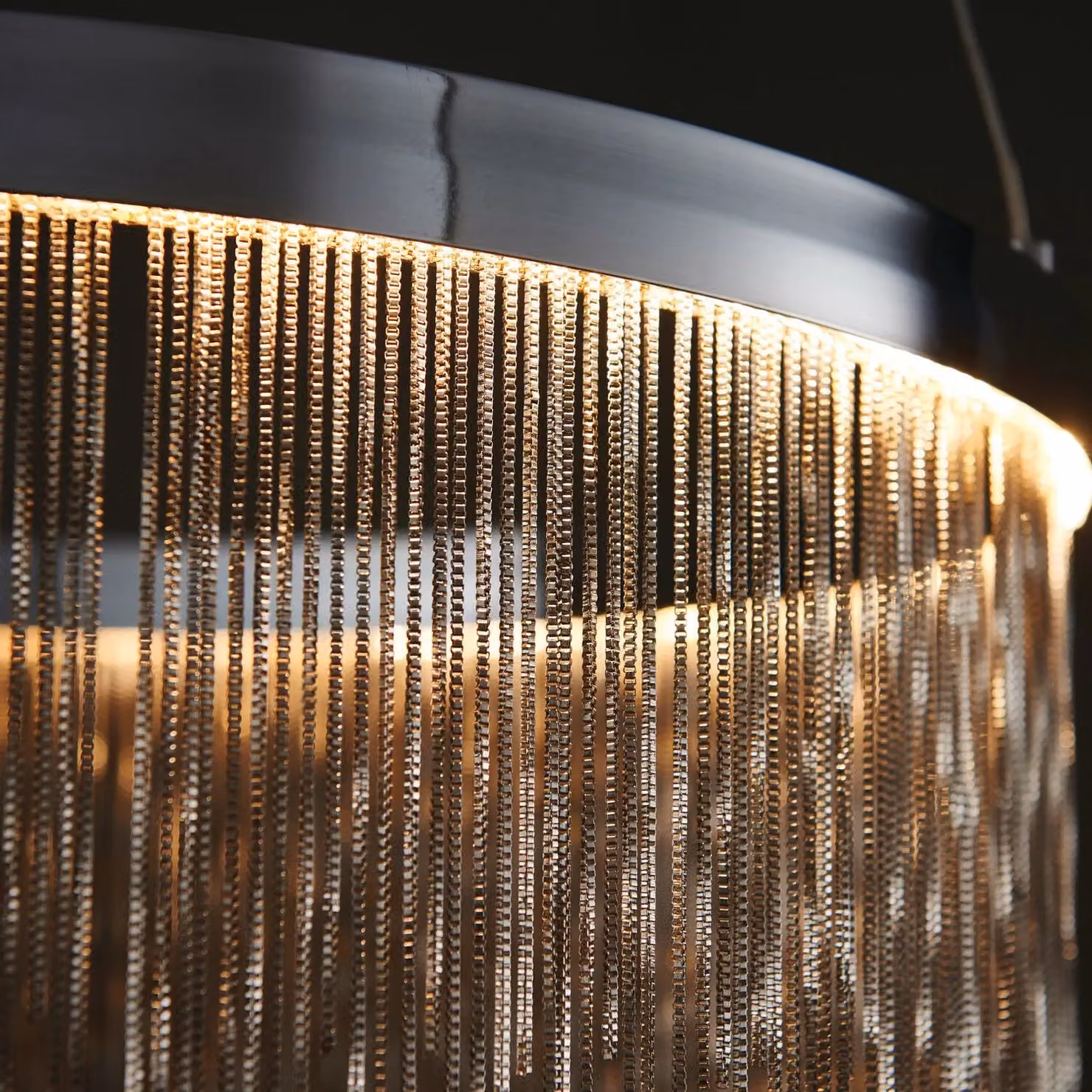 Loops LED Ring Pendant Light in Chrome and Silver with Warm White Illumination – 2