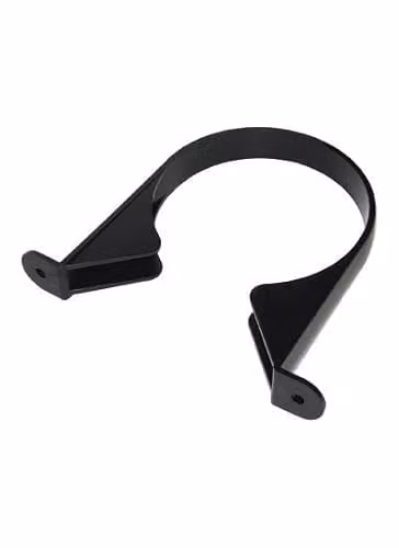 FloPlast 110mm Soil Pipe Clip, Black, Pack of 10