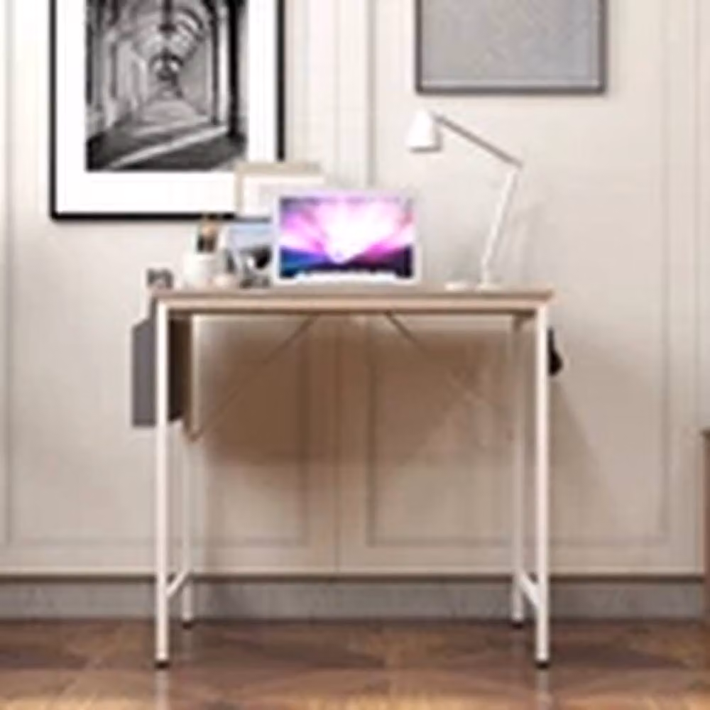 EONLION Beige Computer Desk, W: 100 cm, H: 75 cm, D: 50 cm – 2