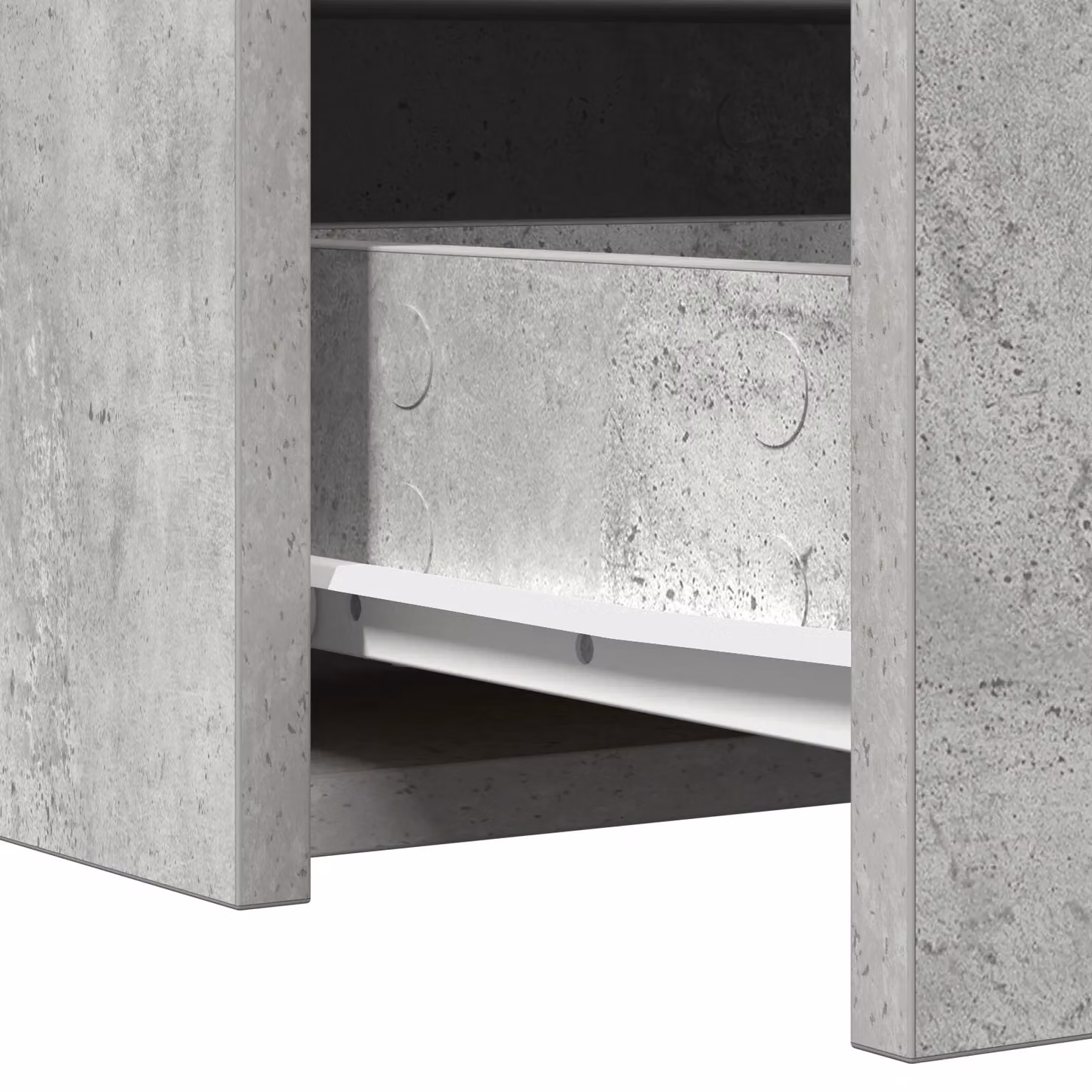 Berkfield Home Wall Hanging Dressing Table in Grey, W/D/H: 60 x 40 x 70 cm – 4