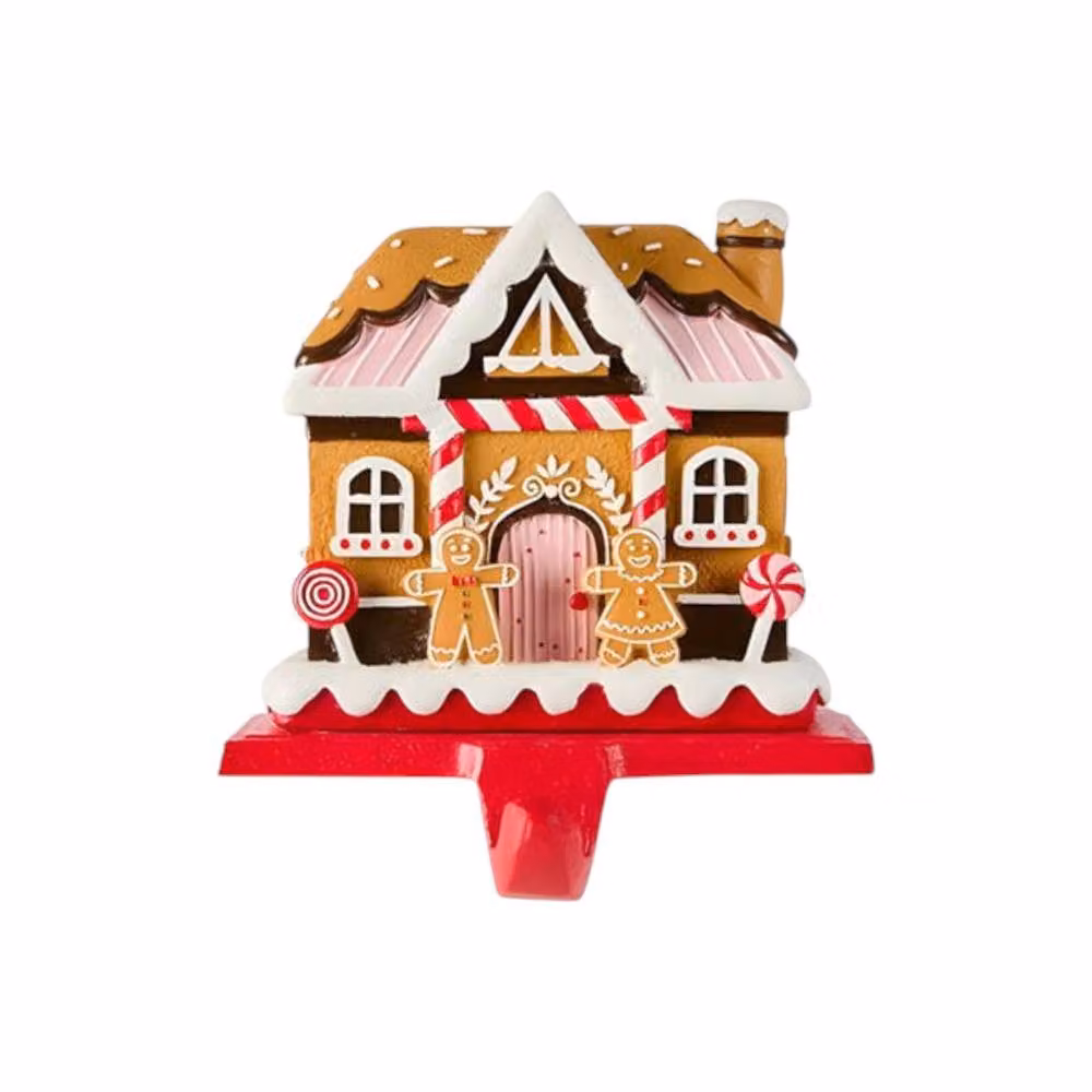 Garden Greatness Candy Theme Gingerbread Stocking Holder in Brown and Multicolour – 2