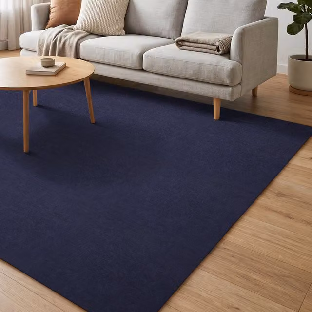Darphe Blue Self-Adhesive Polyester Carpet Tiles, Pack of 10