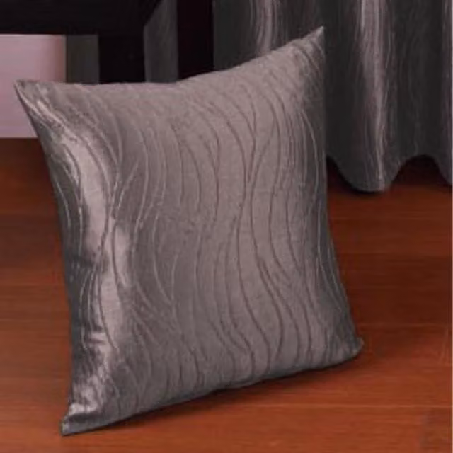 Rapport Home Seattle Square Cushion Cover, Silver, W/D/H: 45 x 45 x 45 cm