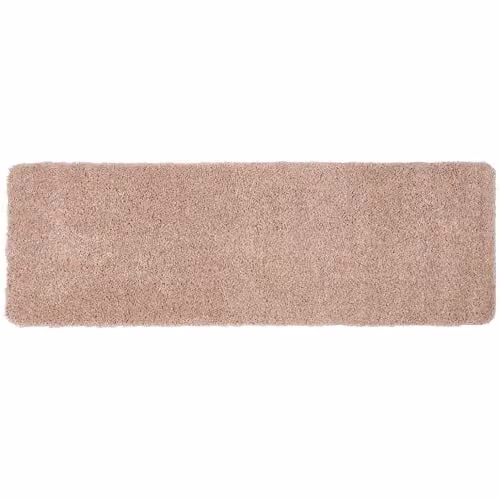 My Mat Pink Non-Slip Washable Shaggy Pile Runner, W: 67 cm, L: 200 cm