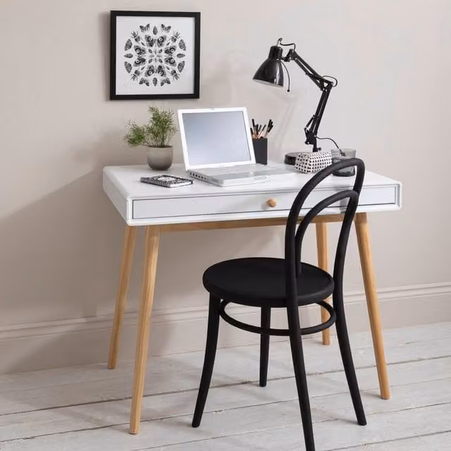 Noa and Nani Modern White Writing Desk