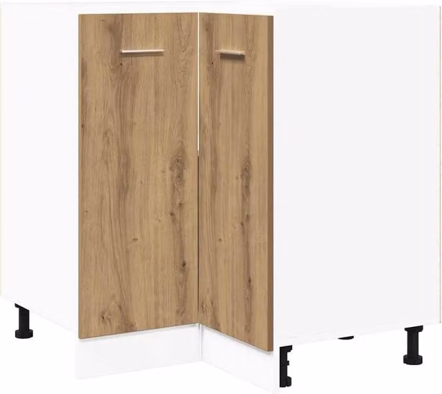 Berkfield Home Lyon Artisan Oak Kitchen Cabinet, Brown, W/D/H: 75.5 x 75.5 x 81.5 cm – 1
