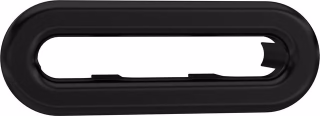 Balterley Oval Ceramic Sink Overflow Cover, Matt Black, 50 x 26 mm