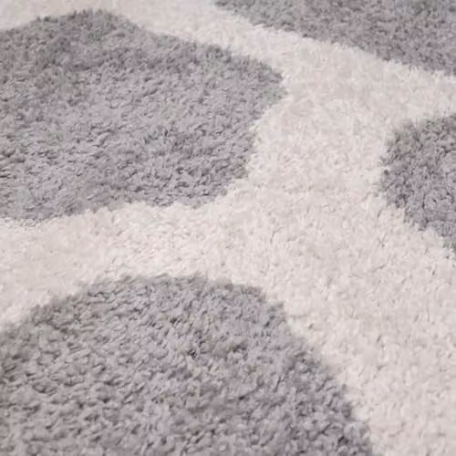 THE RUGS Soft Shaggy Area Rug with Modern Animal Print Design in Grey, W: 80 cm, L: 300 cm – 3