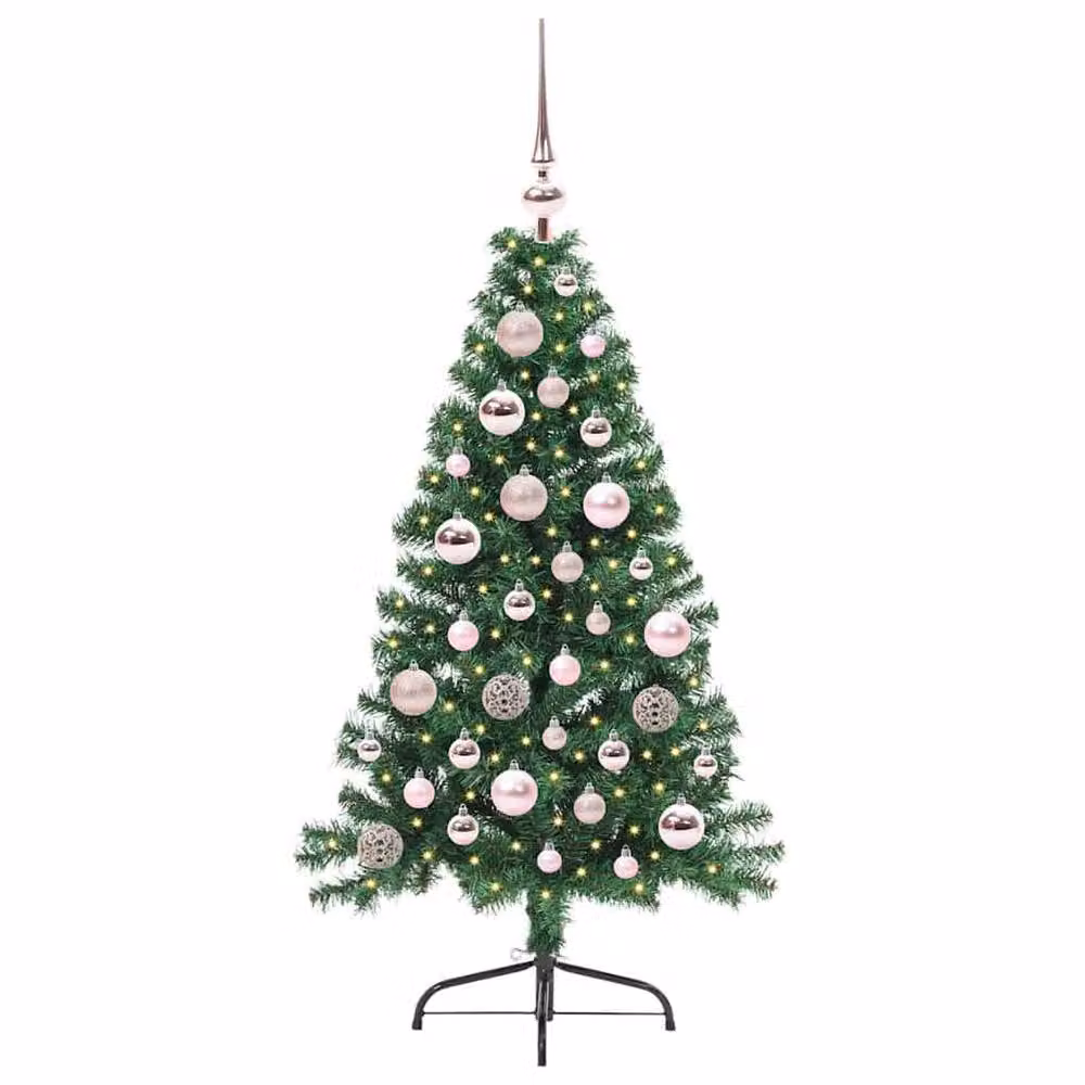 Berkfield Home Pre-lit Artificial Christmas Tree, Green, Height: 120 cm – 3