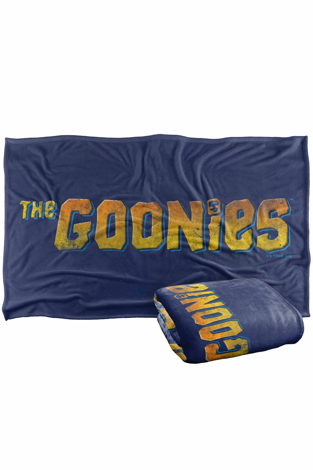 Warner Bros. Goonies Logo Silky Touch Super Soft Fluffy Polyester Throw Blanket in Blue and Multicolour, Large – 2