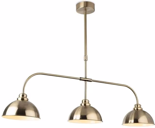 Netlighting Eagle Bar Pendant Light in Antique Brass and Gold