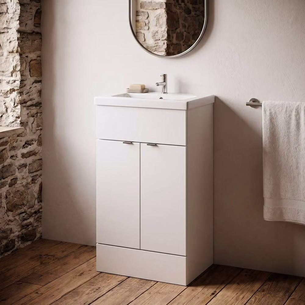 Balterley Alrewas Contemporary 2 Door Gloss White Vanity Basin Unit – 2
