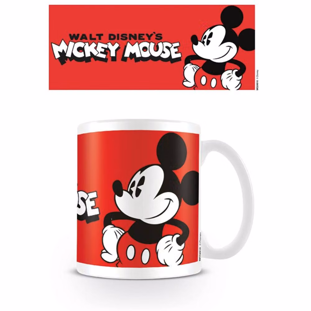 Disney Pose Mickey Mouse Ceramic Mug in Red – 2