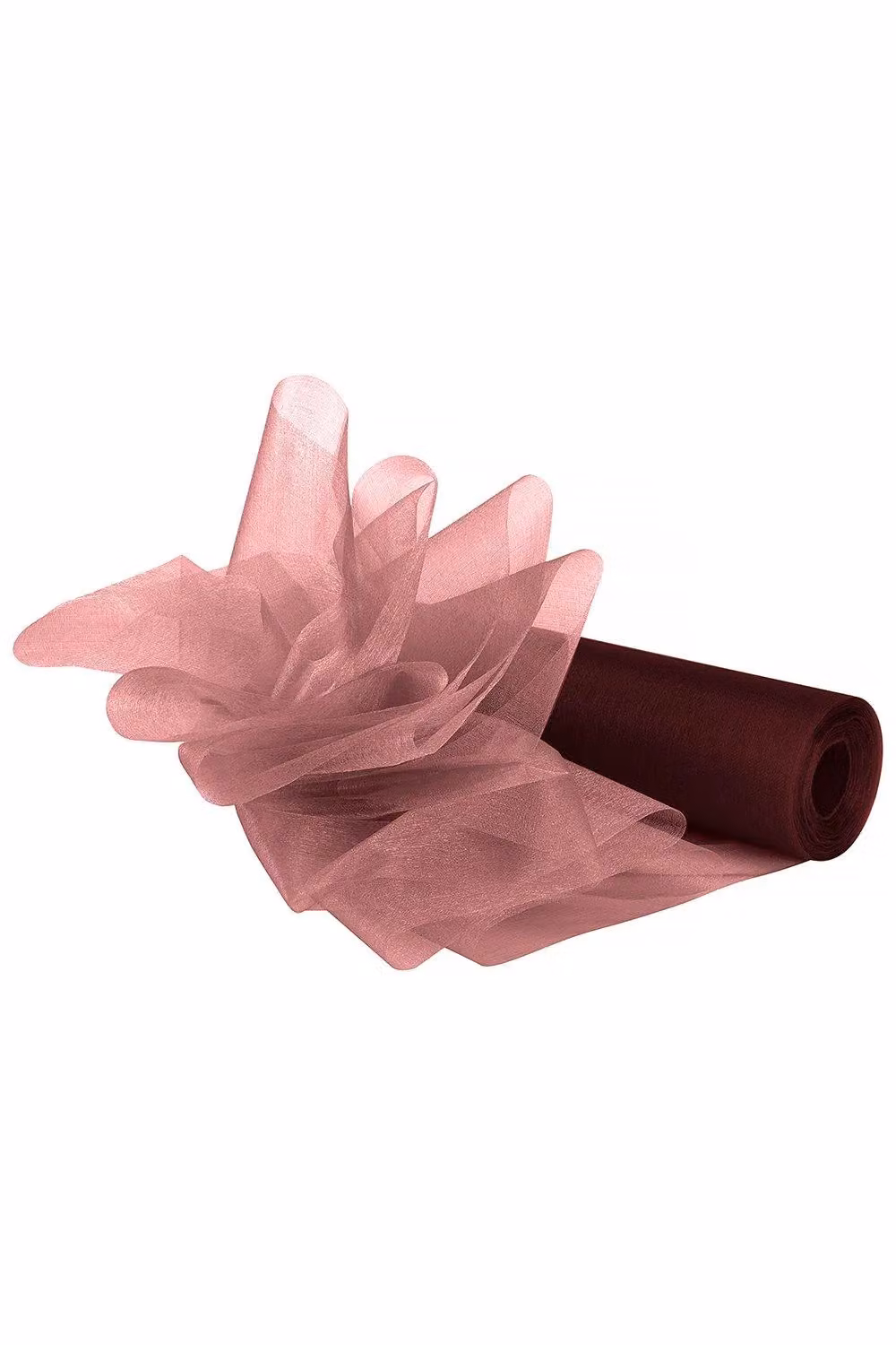 Neel Blue Burgundy Sheer Glitter Organza Fabric Roll for Chair Bow Sashes, W/H: 25 m x 29 cm – 1