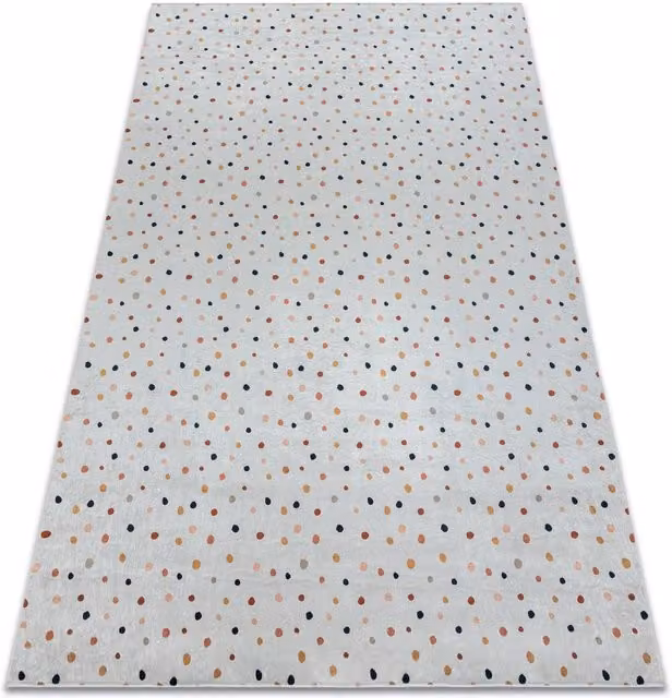 RugsX Bambino Kids Motif Rug in White and Multicolour, W: 200 cm, L: 290 cm