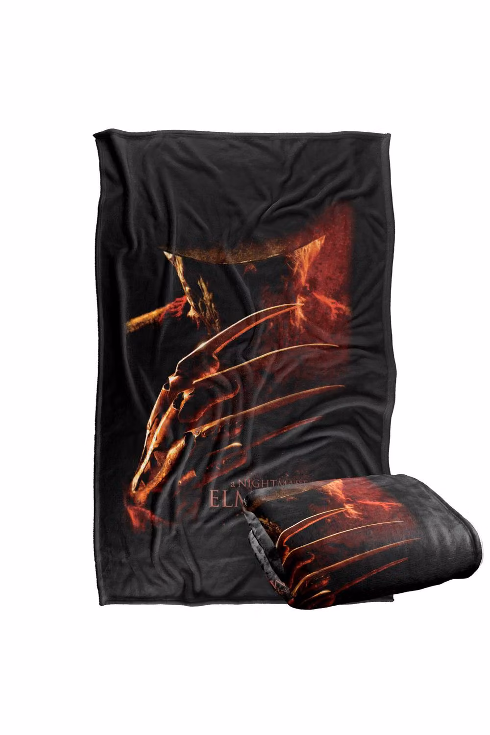 Warner Bros. A Nightmare On Elm Street 2010 Coming For You Silky Touch Polyester Blanket in Multicolour and Black, Extra Large – 2