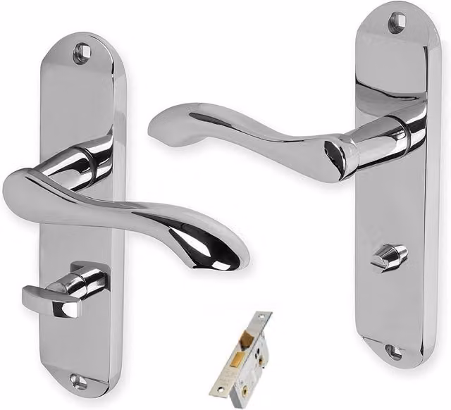 Golden Grace Chrome Door Handle Set
