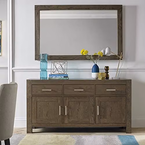 Bentley Designs Turin Rustic Oak Wide Sideboard in Brown, W: 160 cm, D: 47 cm, H: 82 cm – 1