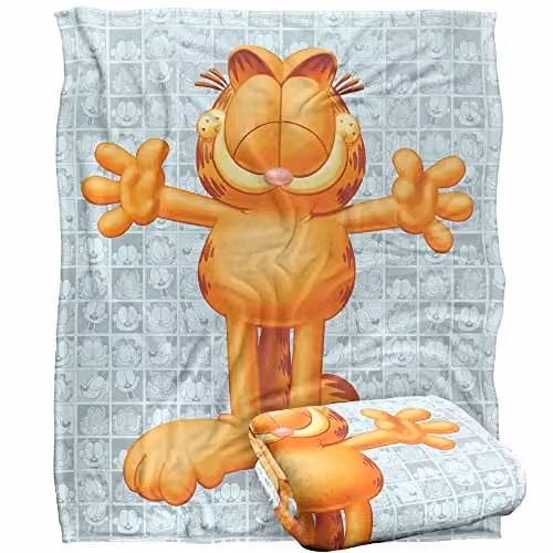 LOGOVISION Fluffy Multicolour Fleece Throw Blanket, W/D/H: 152 x 127 x 1 cm