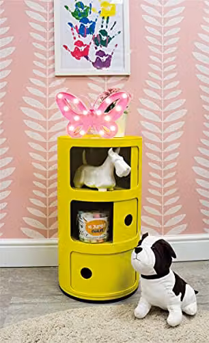 St Helens Home & Garden Butterfly LED Standing Light in Pink – 2