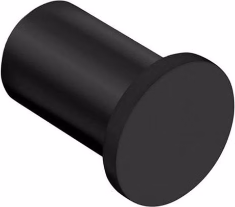 Cosmic Matt Black Stainless Steel Wall Mounted Towel, Robe and Coat Hook from the Cosmo Collection – 1