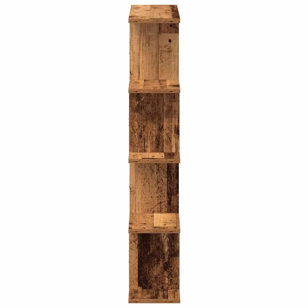 Berkfield Home Wall Mounted 12 Compartment Cube Shelf in Brown Rustic Old Wood – 2
