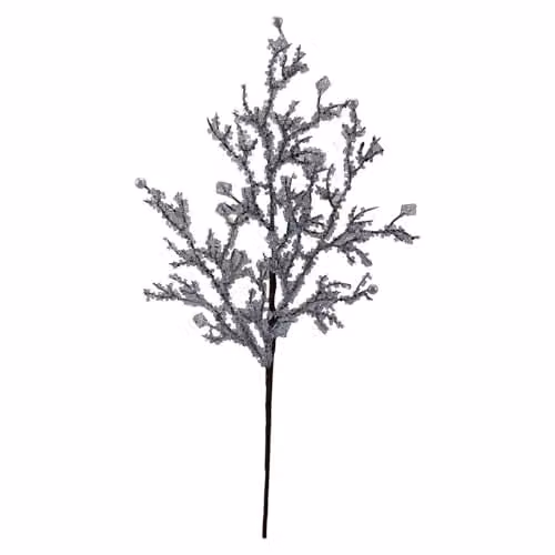VFM e-Store Christmas Ice Cube Spray Decoration in Clear and Silver, W: 48 cm, H: 22 cm – 1