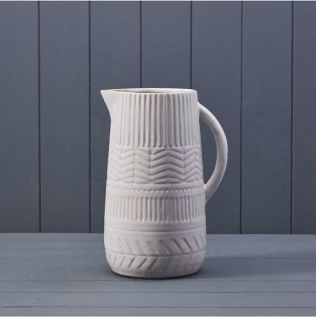 KDMD White Timeless Ceramic Jug