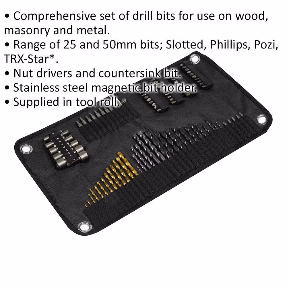 Loops 98 Piece HSS Drill and Bit Accessory Set in Multicolour with Stainless Steel Components – 2